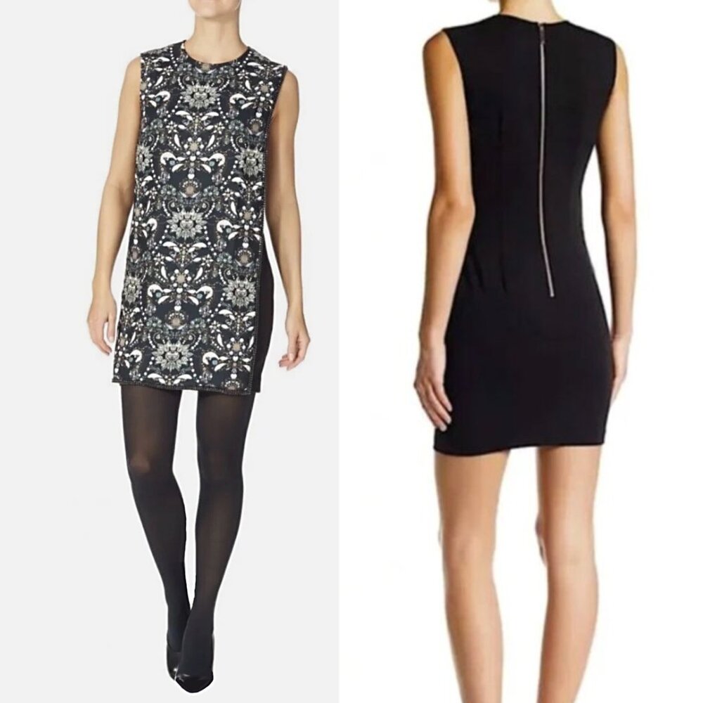 Ted Baker Esmira Jewel Print & Crystal Trim Dress Size 1